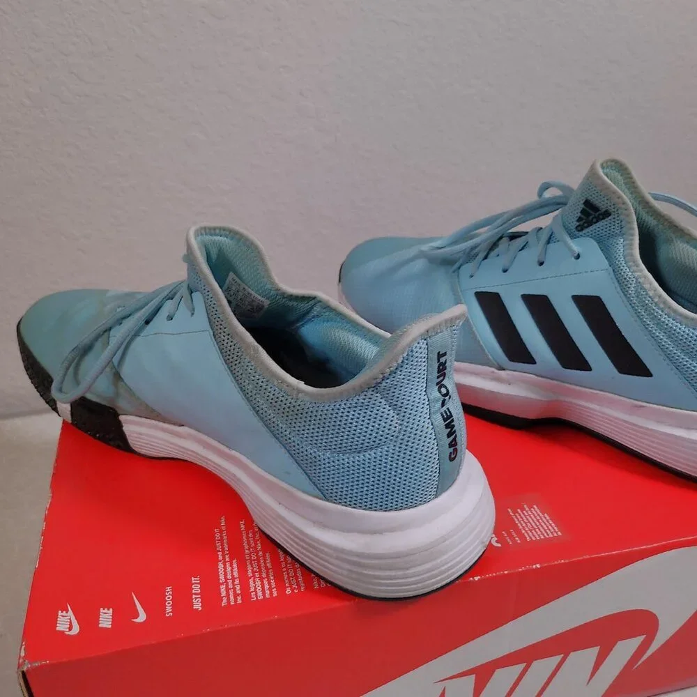 Size 12 - adidas Gamecourt Blue And Black Priced To Sell - Picture 9 of 10